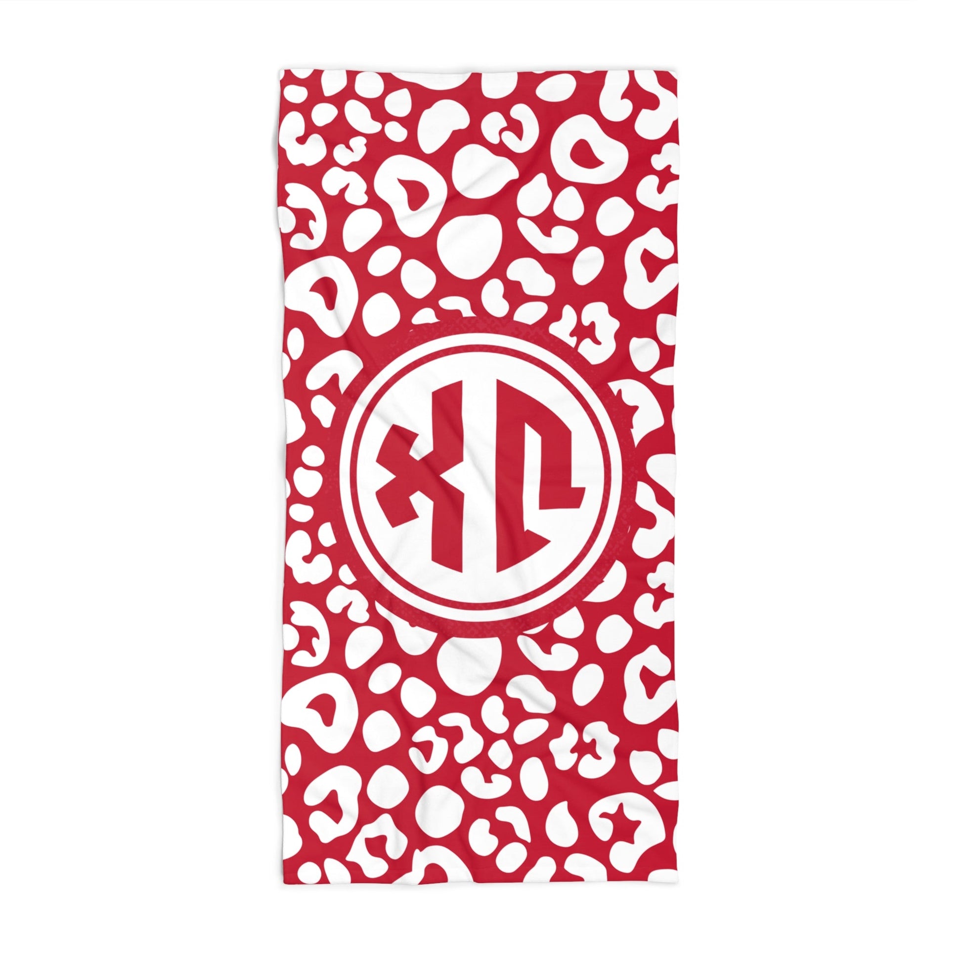 Chi Omega Leopard Beach Towel - Ivy Society