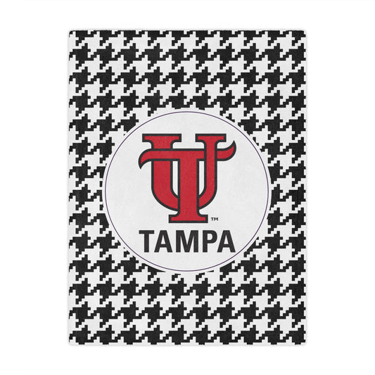University of Tampa Houndstooth Blanket - Ivy Society