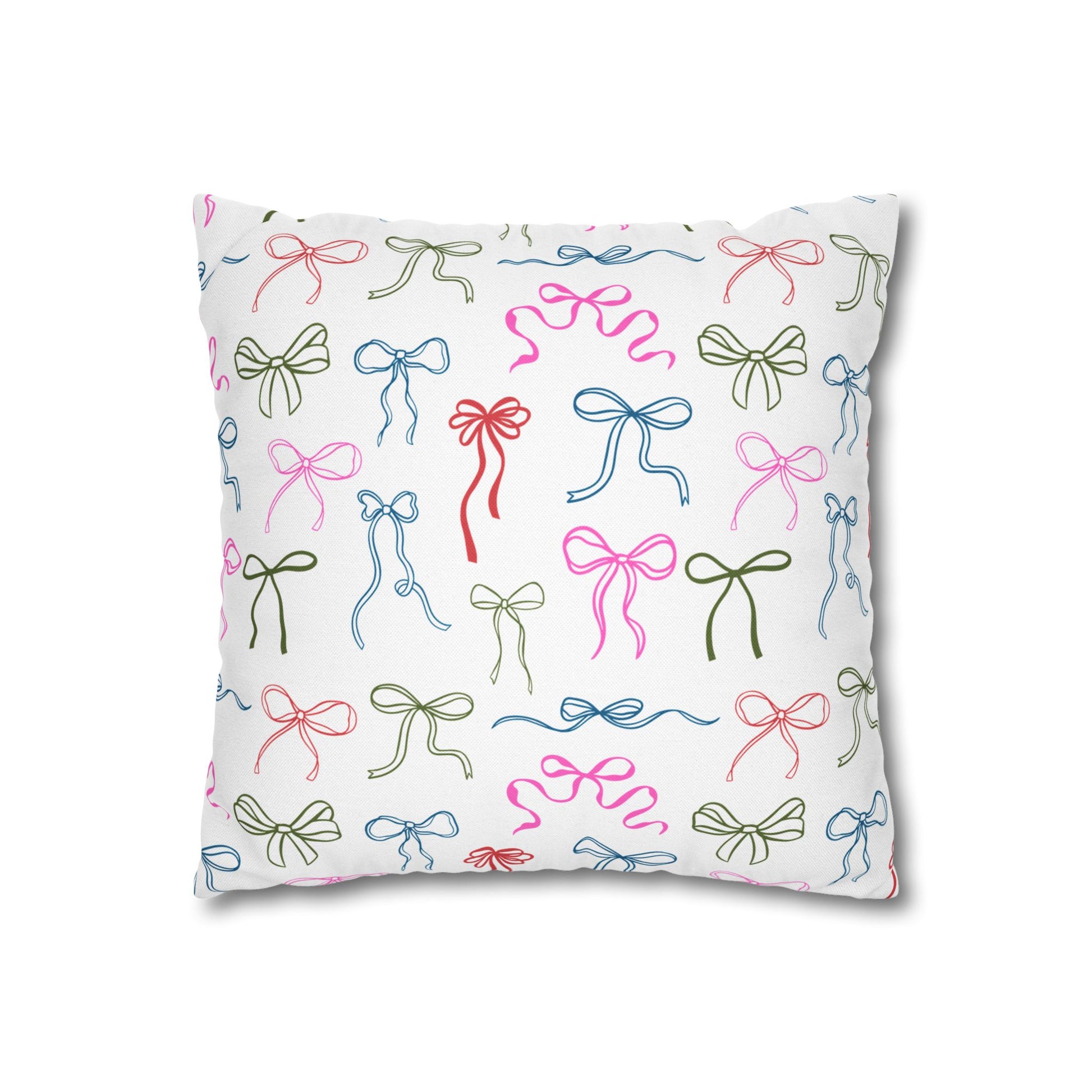 Alpha Chi Omega Personalized Bow Throw Pillow Cover - Ivy Society