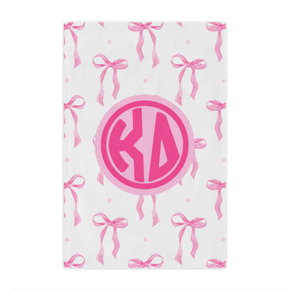 Kappa Delta Pink Bow Blanket - Ivy Society