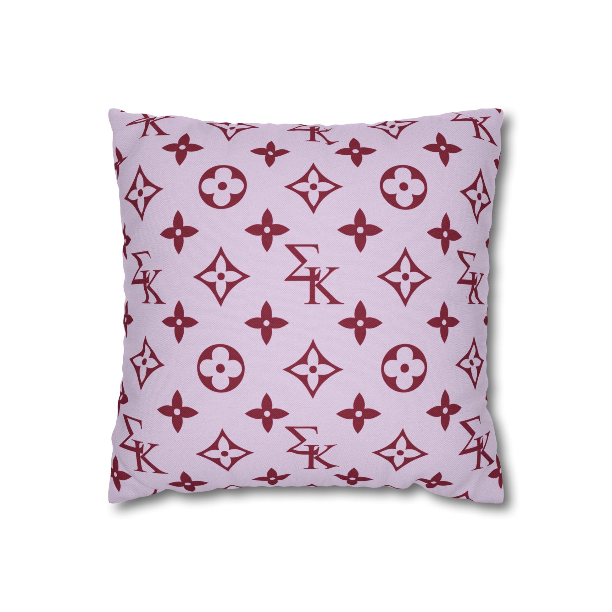 Sigma Kappa Pattern Throw Pillow Cover - Ivy Society