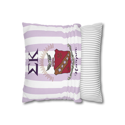 Sigma Kappa Personalized Crest Throw Pillow Cover - Ivy Society