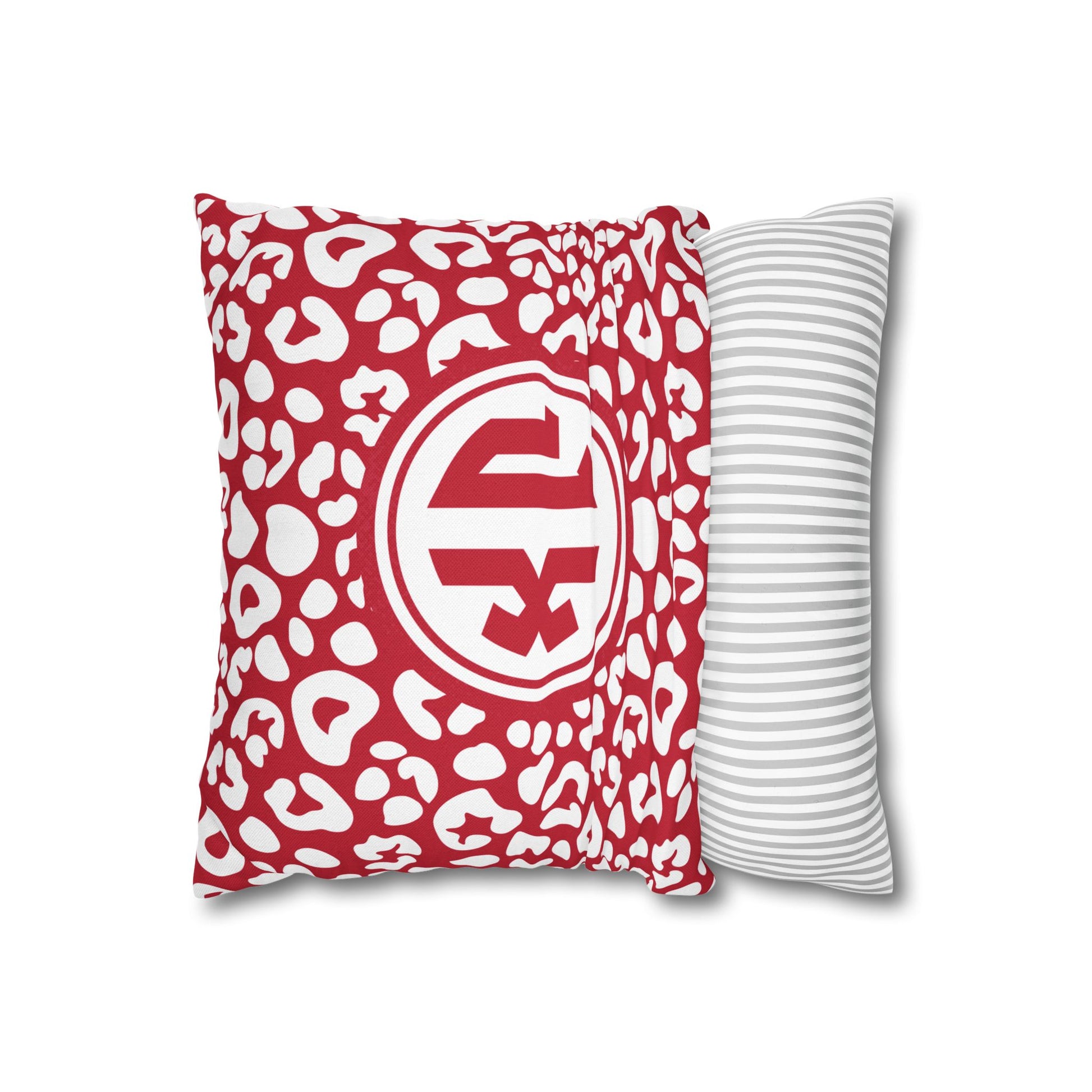 Chi Omega Leopard Throw Pillow Cover - Ivy Society