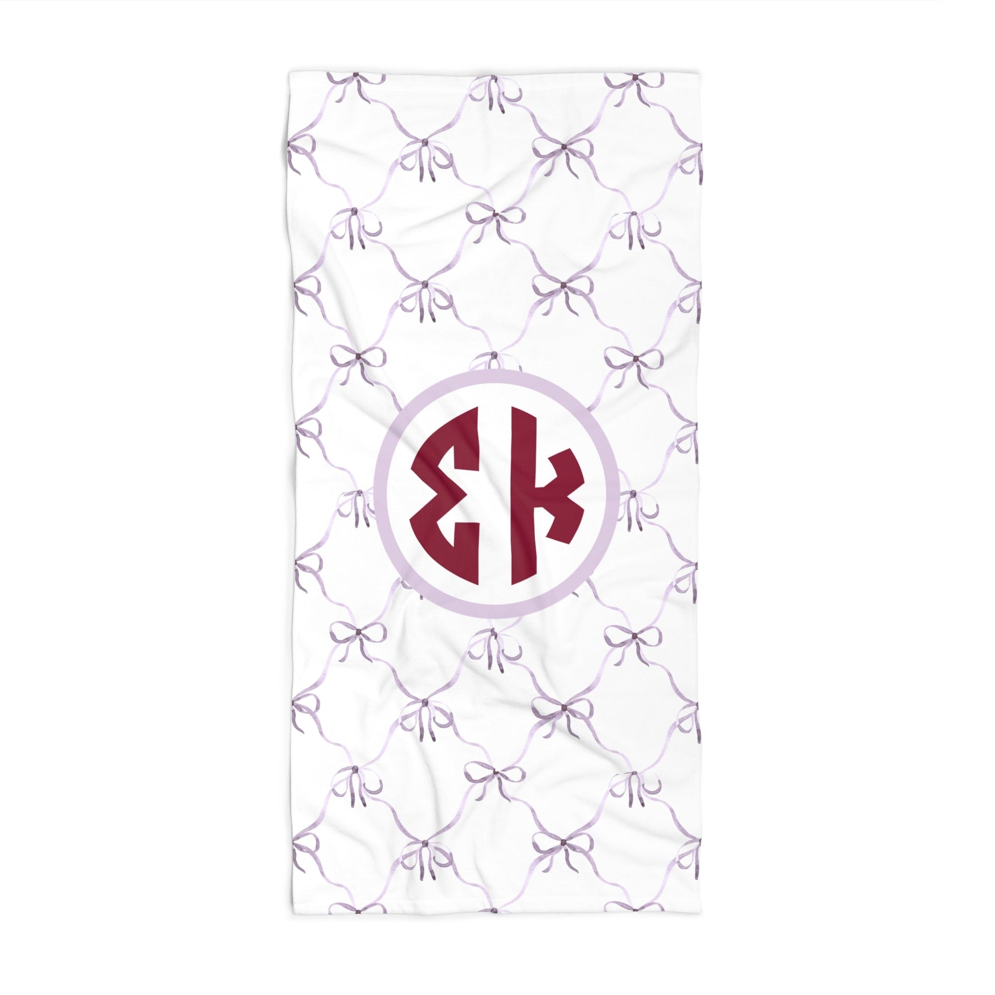 Sigma Kappa Bow Beach Towel - Ivy Society
