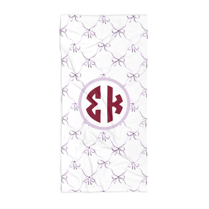 Sigma Kappa Bow Beach Towel - Ivy Society