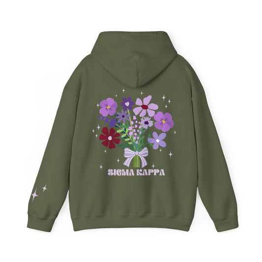 Sigma Kappa Sorority Flower Hoodie - Ivy Society