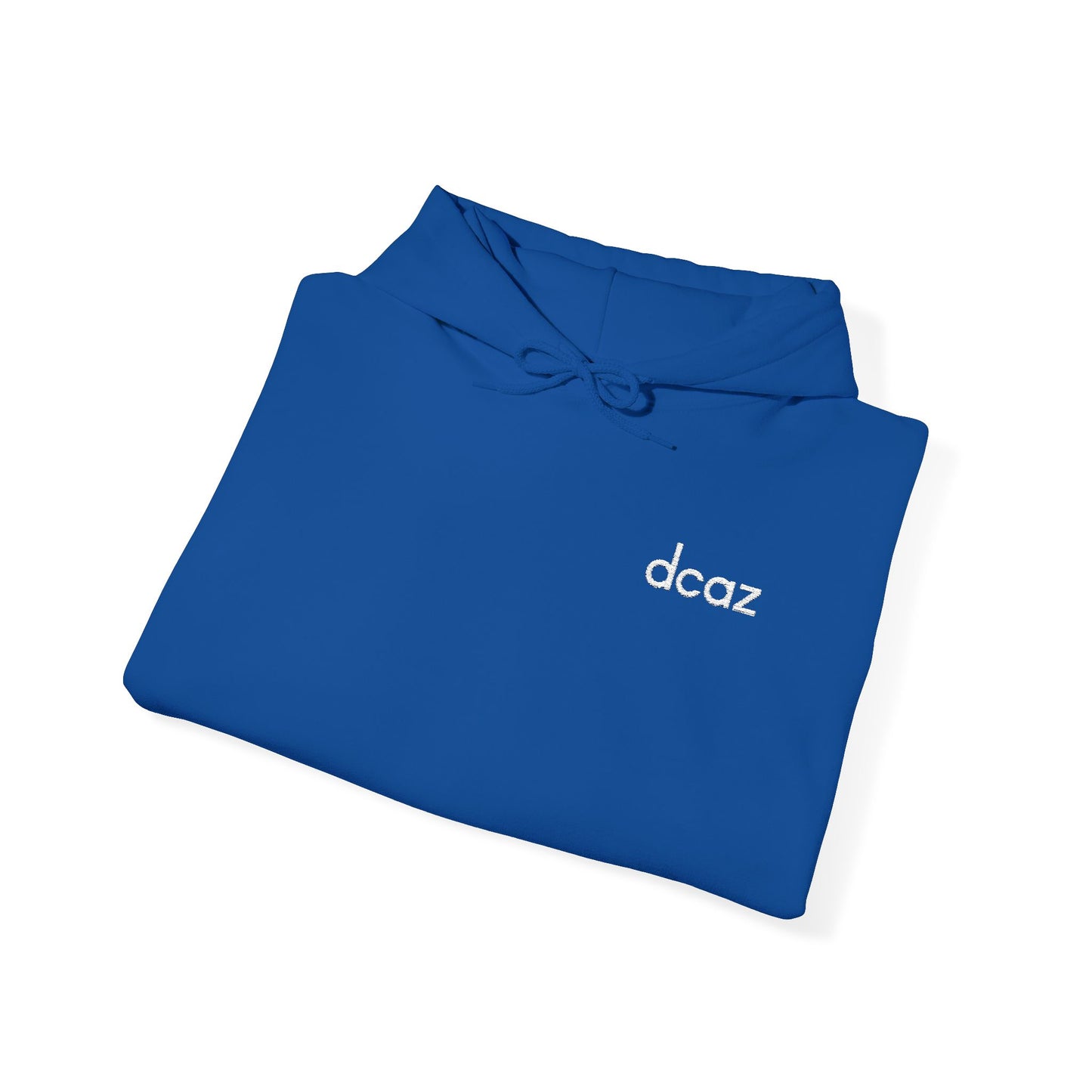 DCAZ Embroidered White Logo Hoodie - Ivy Society