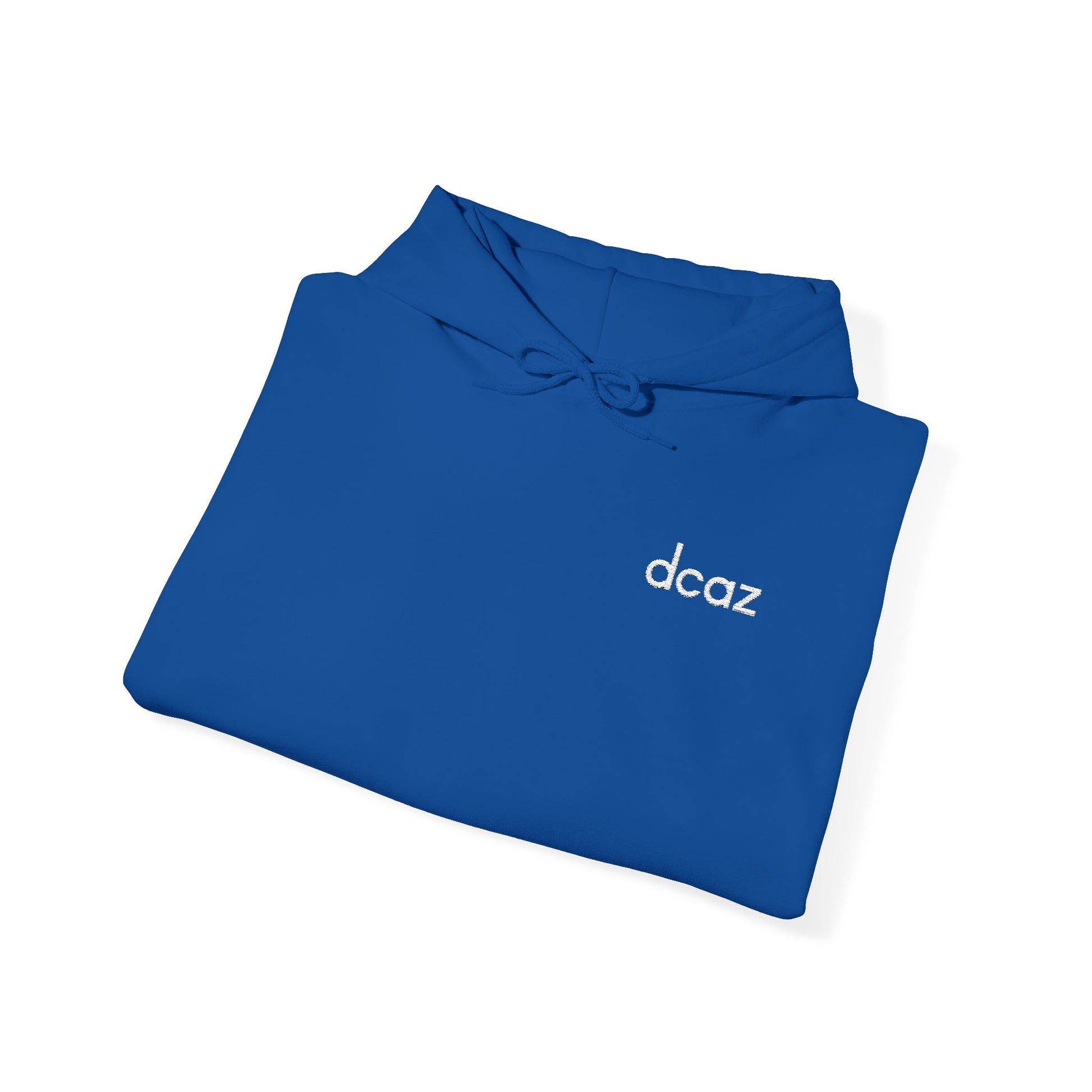 DCAZ Embroidered White Logo Hoodie - Ivy Society