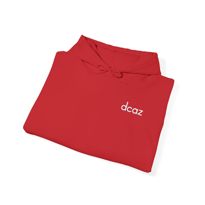 DCAZ Embroidered White Logo Hoodie - Ivy Society
