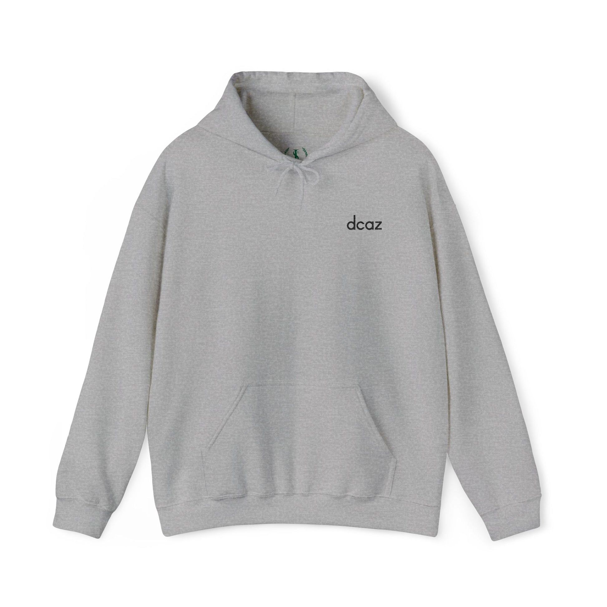 DCAZ Embroidered Hoodie Black Logo - Ivy Society