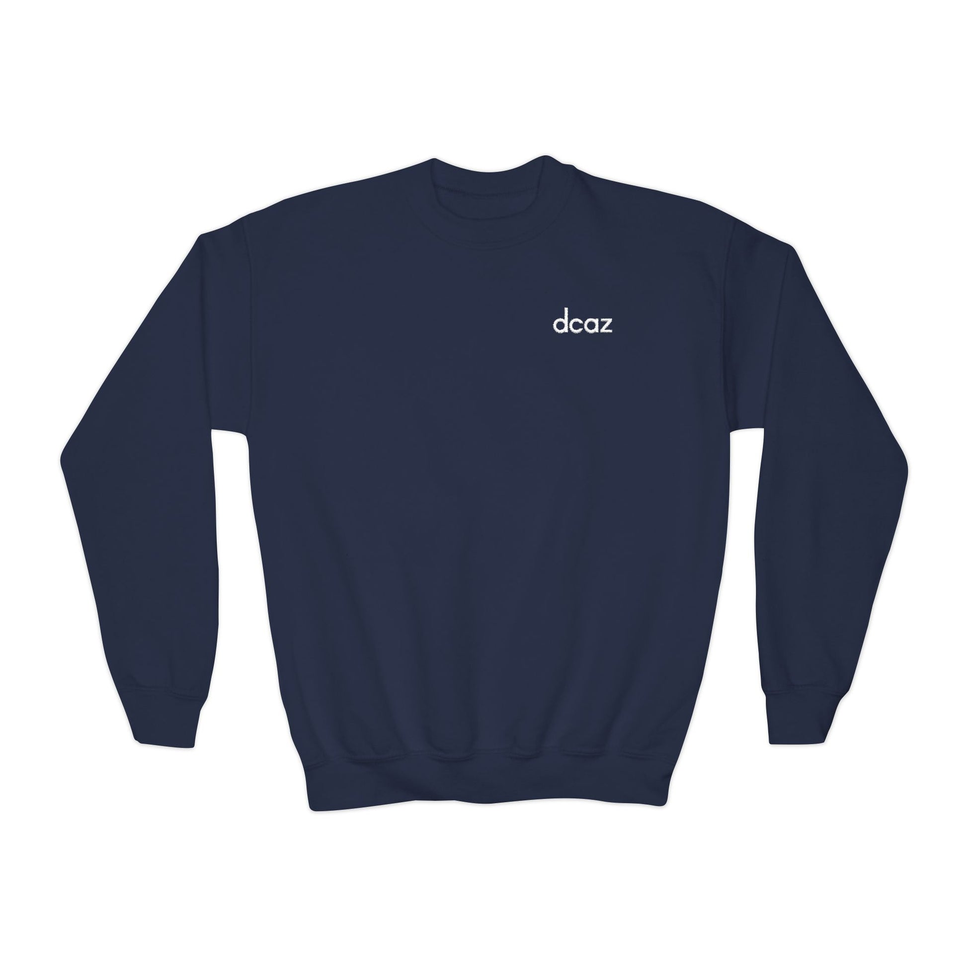 DCAZ Kids Sweatshirt Embroidered White Logo - Ivy Society