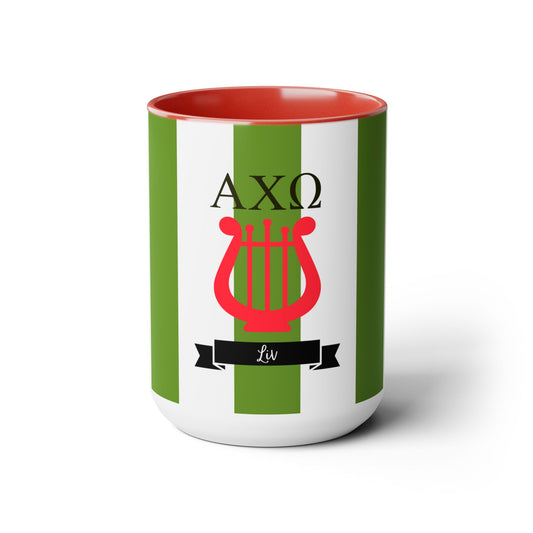Alpha Chi Omega Personalized Lyre Mug - Ivy Society