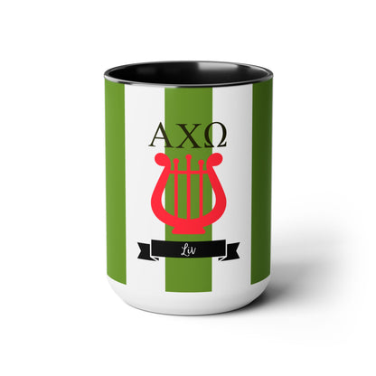 Alpha Chi Omega Personalized Lyre Mug - Ivy Society