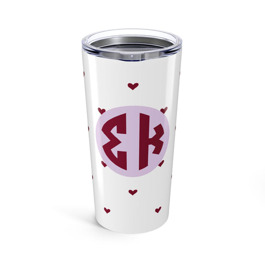 Sigma Kappa Heart Tumbler - Ivy Society