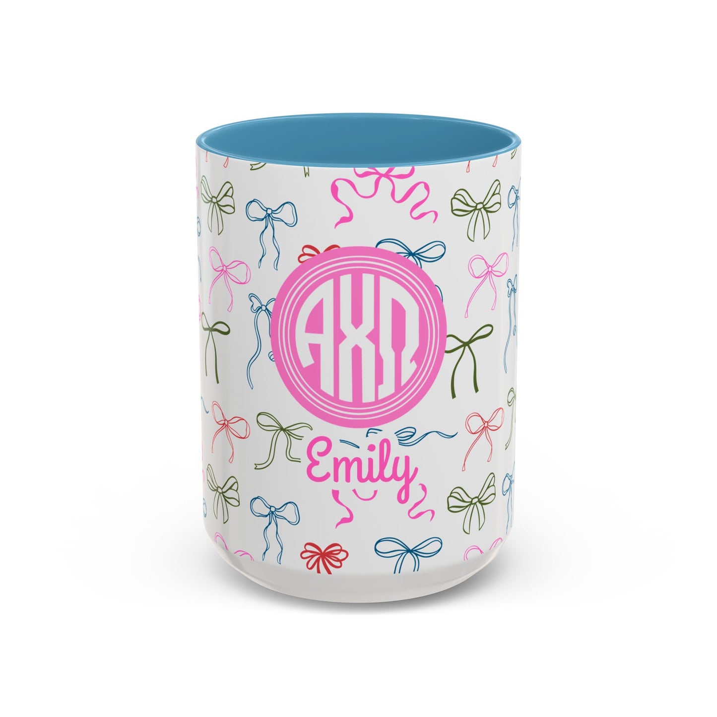 Alpha Chi Omega Personalized Bow Coffee Mug - Ivy Society