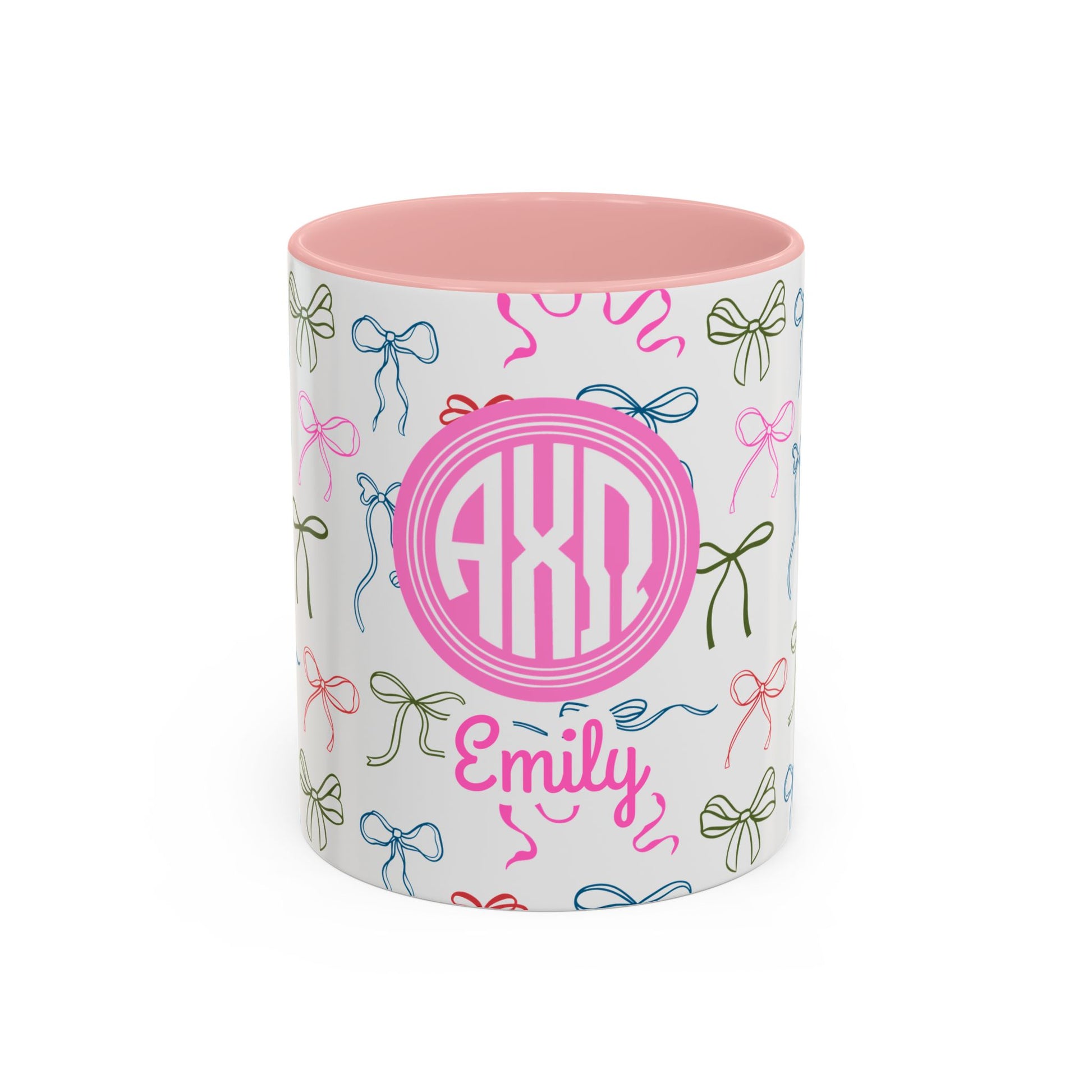 Alpha Chi Omega Personalized Bow Coffee Mug - Ivy Society