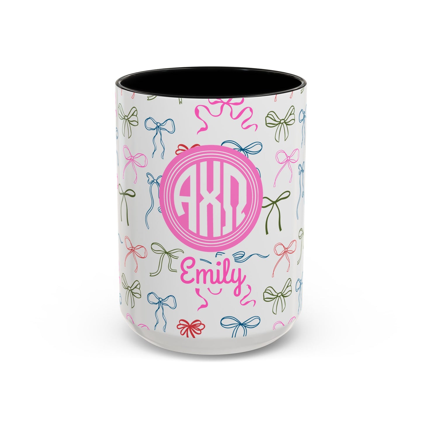 Alpha Chi Omega Personalized Bow Coffee Mug - Ivy Society