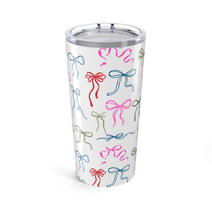Alpha Chi Omega Personalized Bow Tumbler - Ivy Society