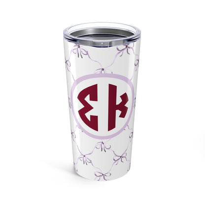 Sigma Kappa Bow Tumbler - Ivy Society