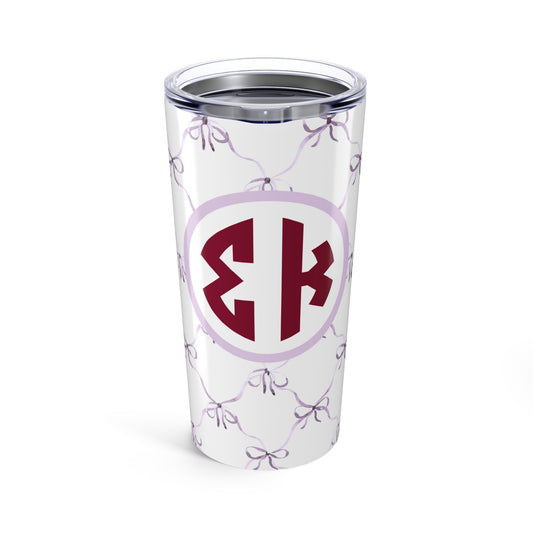 Sigma Kappa Bow Tumbler - Ivy Society
