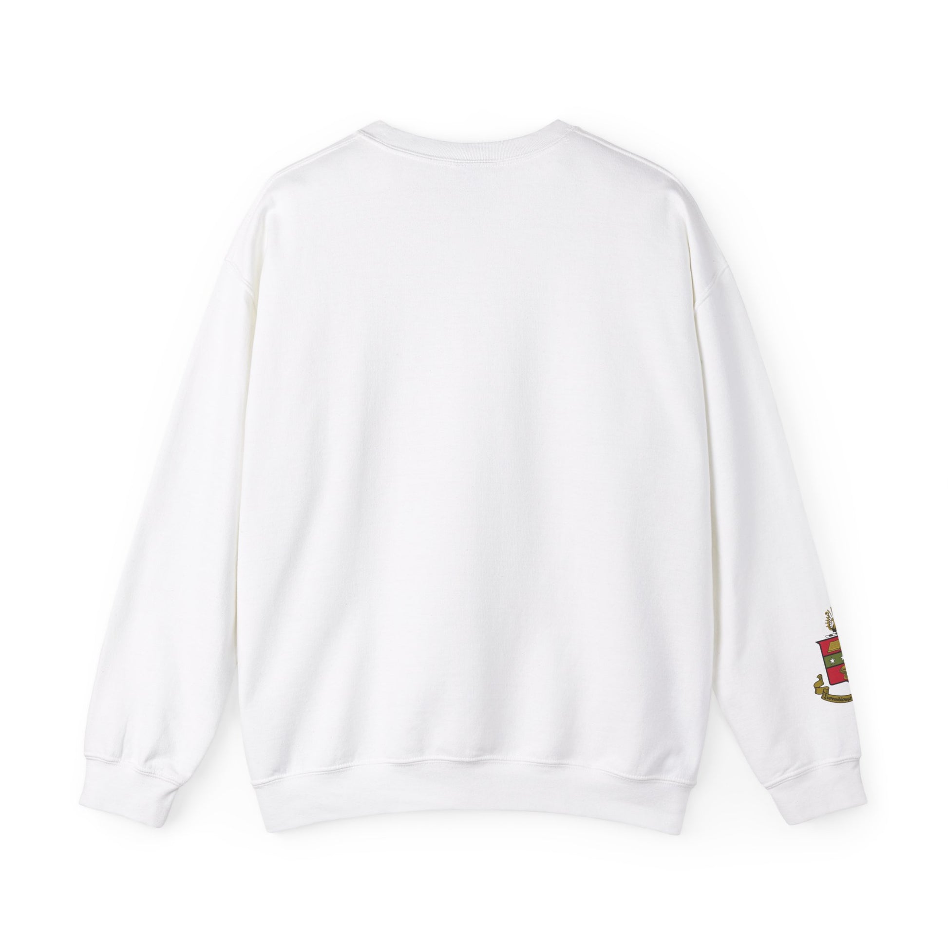 Alpha Chi Omega Monogram Crest Sleeve Sweatshirt - Ivy Society