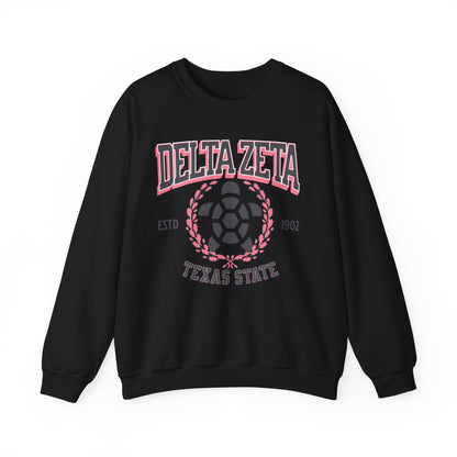 Delta Zeta Collegiate Sweatshirt Personalized School - Ivy Society