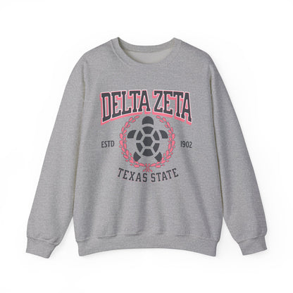 Delta Zeta Collegiate Sweatshirt Personalized School - Ivy Society