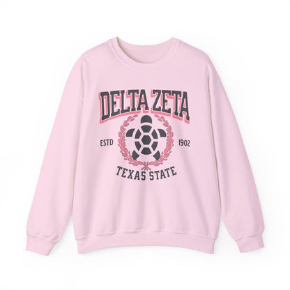 Delta Zeta Collegiate Sweatshirt Personalized School - Ivy Society