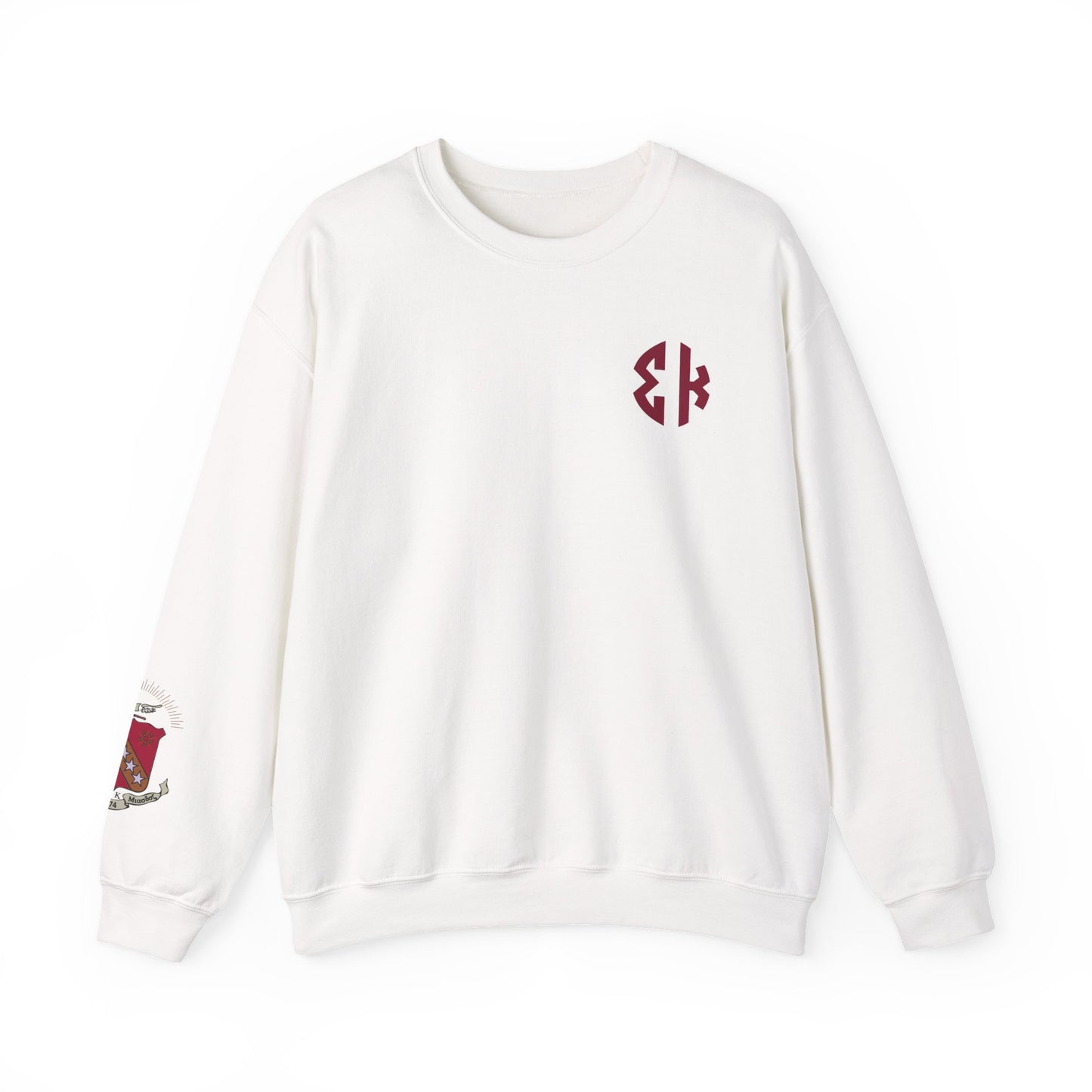 Sigma Kappa Crest Sleeve Sweatshirt - Ivy Society