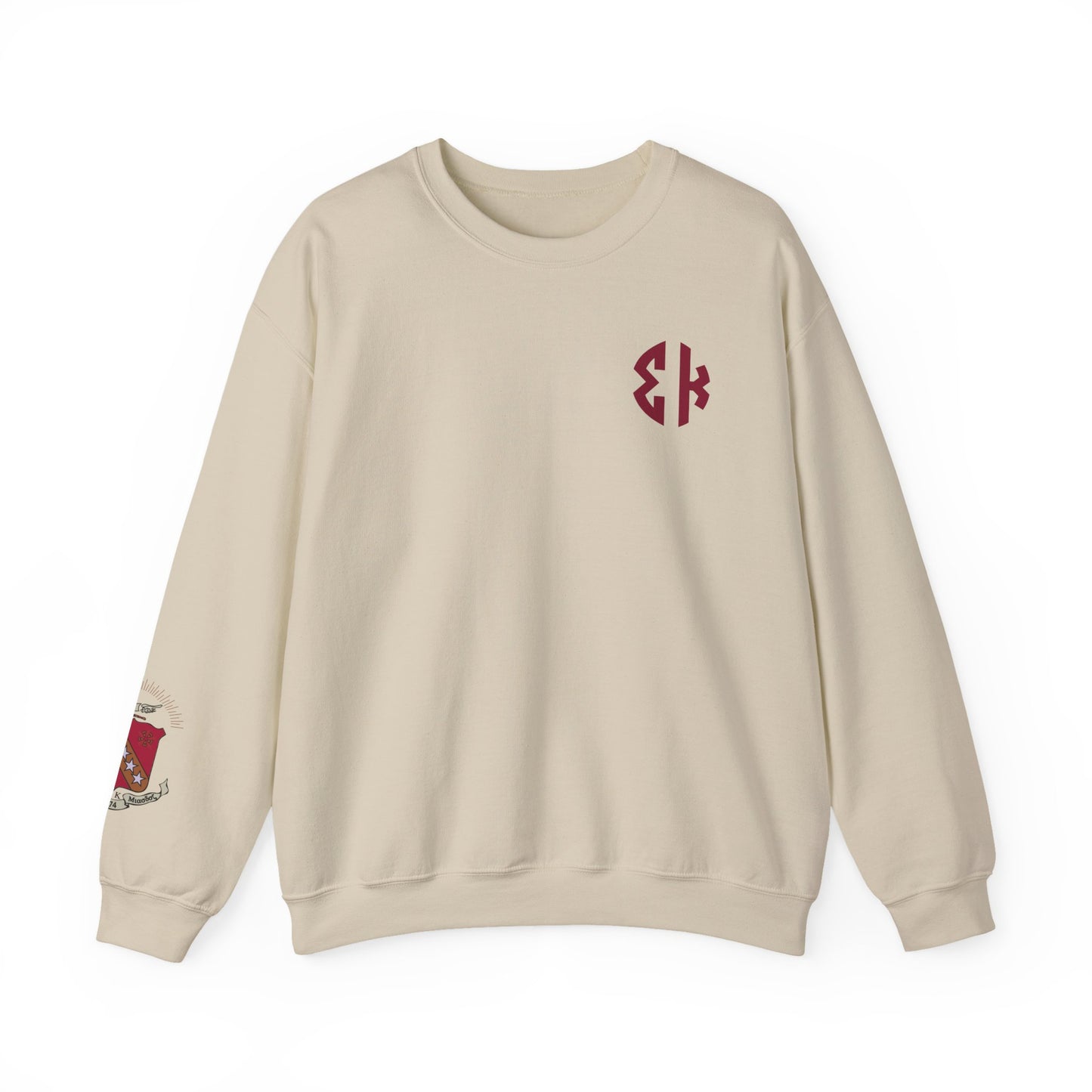 Sigma Kappa Crest Sleeve Sweatshirt - Ivy Society