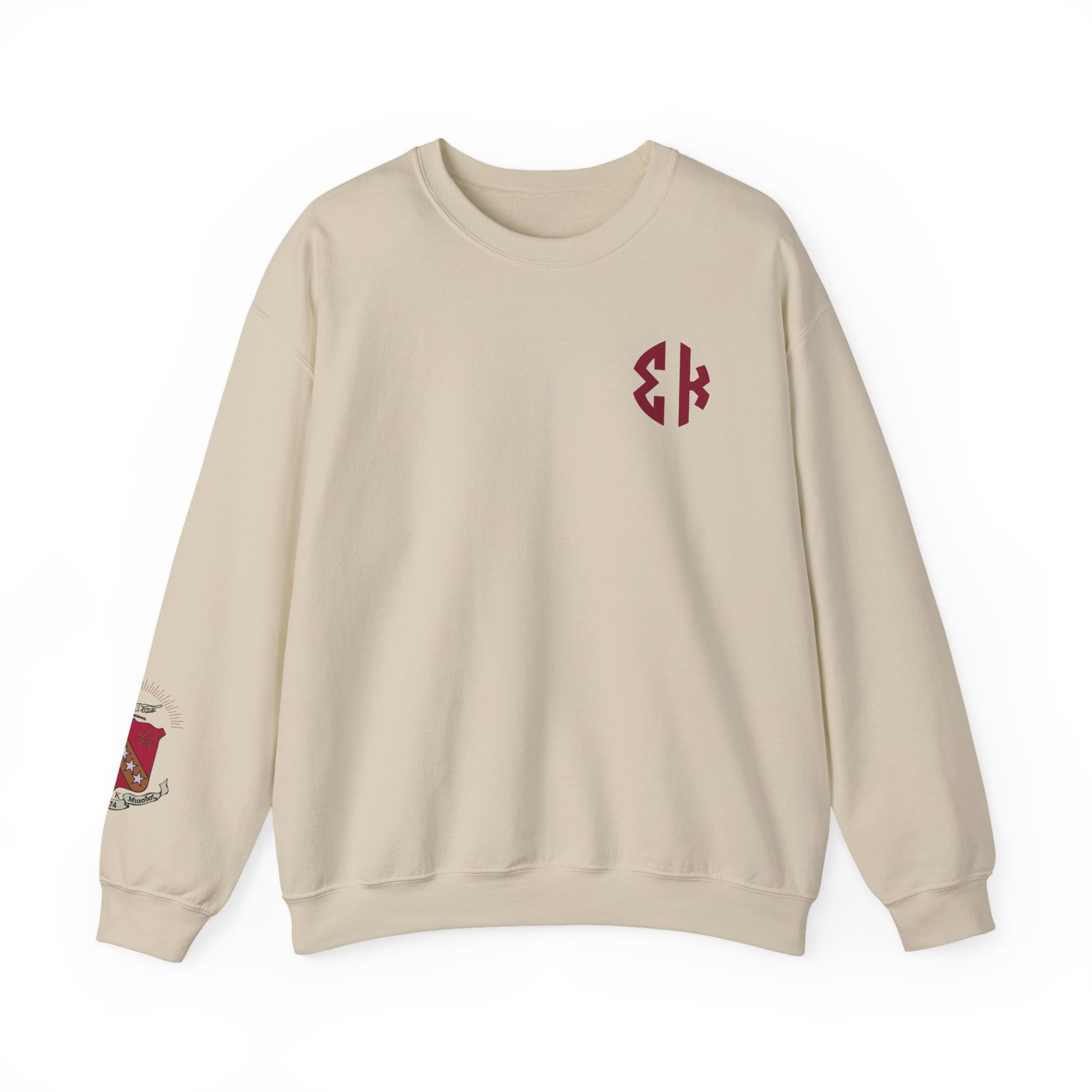 Sigma Kappa Crest Sleeve Sweatshirt - Ivy Society