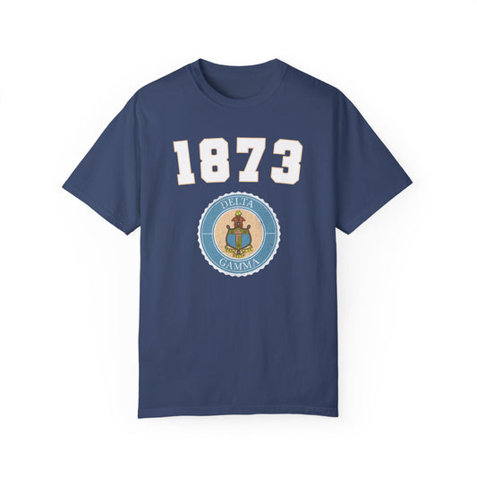 1873 Delta Gamma Crest T shirt - Ivy Society