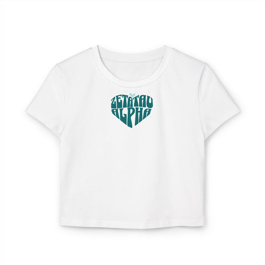 Zeta Tau Alpha Heart baby tee - Ivy Society
