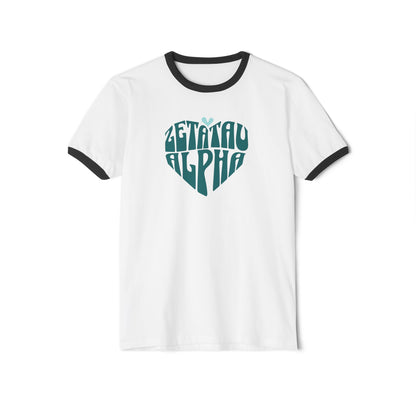 Zeta Tau Alpha Heart Ringer Tee - Ivy Society