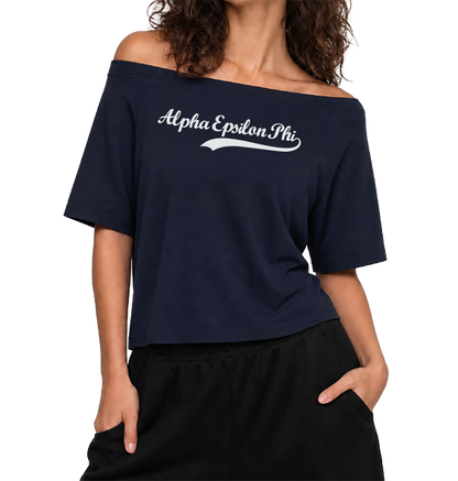 Alpha Epsilon Phi Off the Shoulder Tee