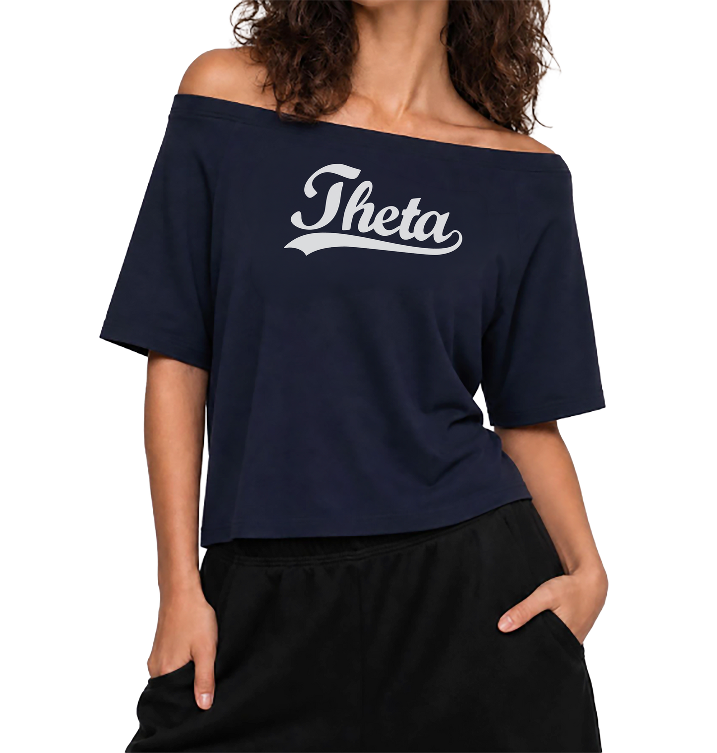 Kappa Alpha Theta Off the Shoulder Tee