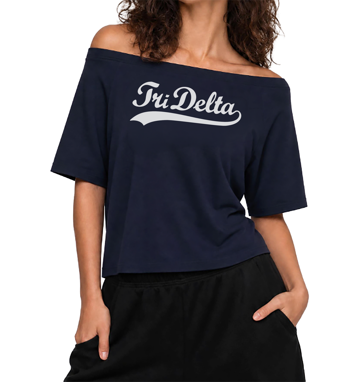 Tri Delta Off the Shoulder Tee