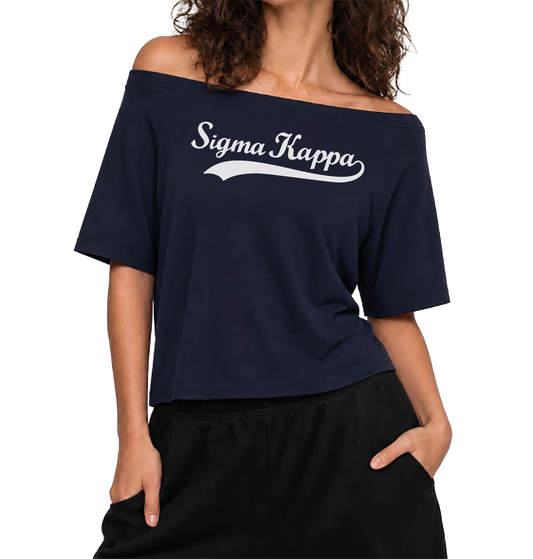 Sigma Kappa Off the Shoulder Tee