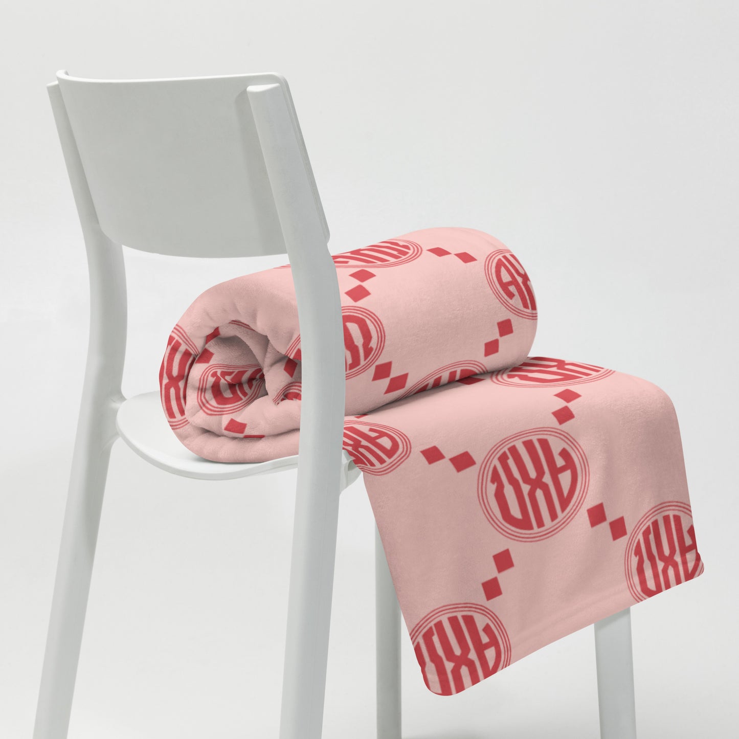 Alpha Chi Omega Pink Print Blanket