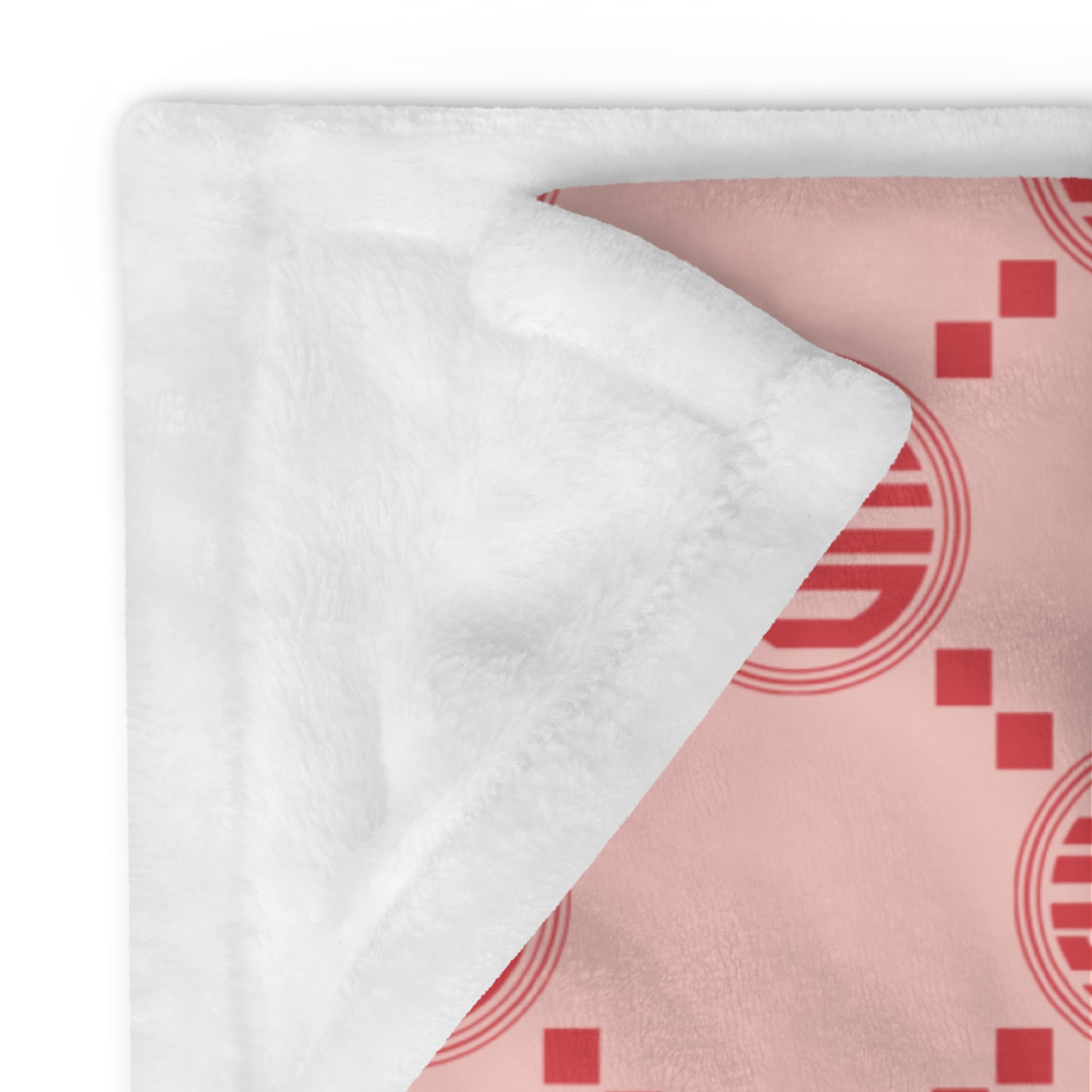 Alpha Chi Omega Pink Print Blanket