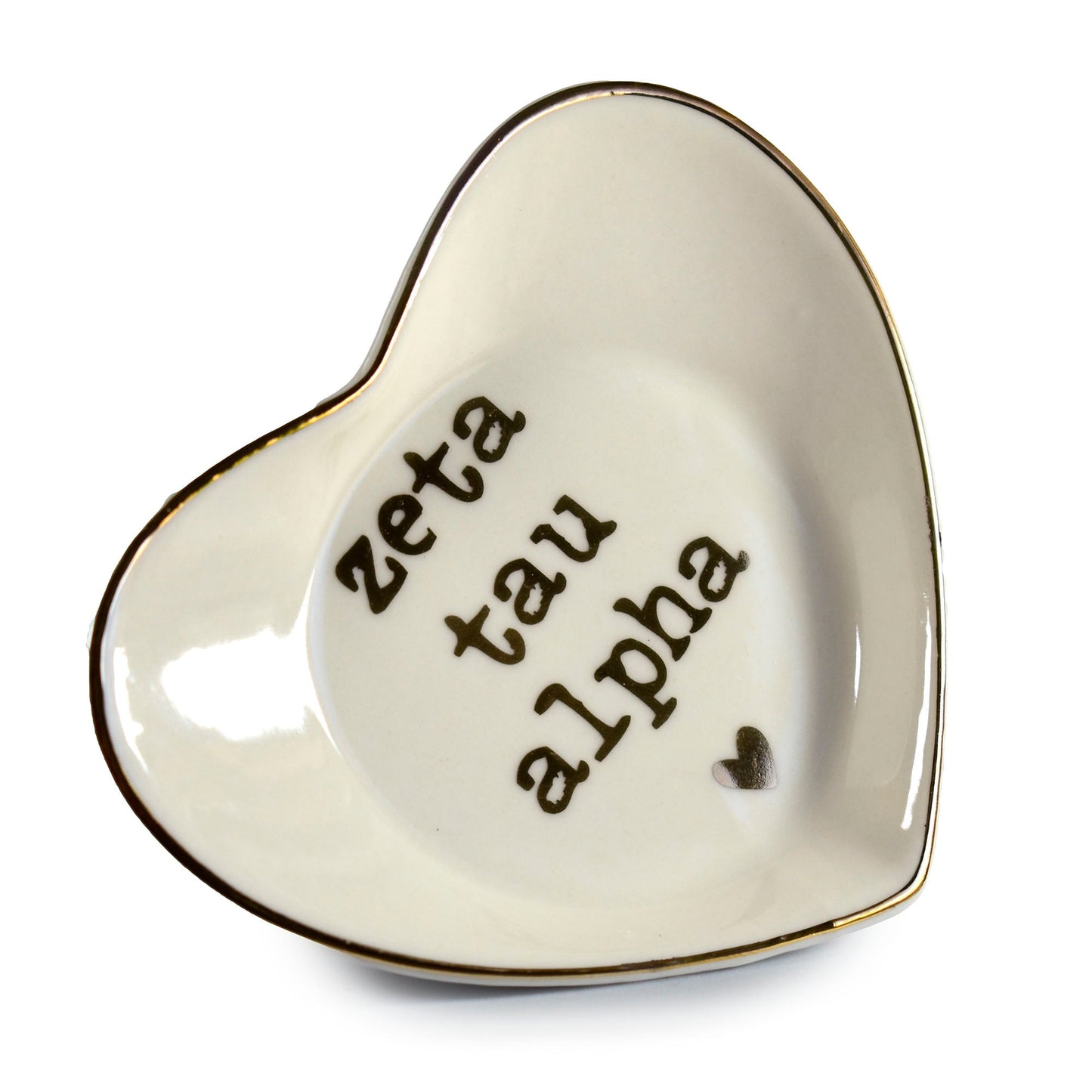 Zeta Tau Alpha Heart Ring Dish